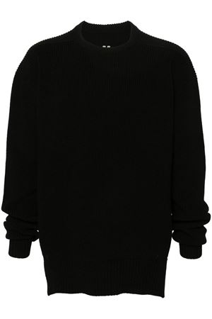 Maglione in lana vergine nera RICK OWENS | RU02D6649KWV09